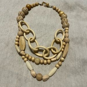 Anthropologie wooden necklace - excellent used condition only worn a few times